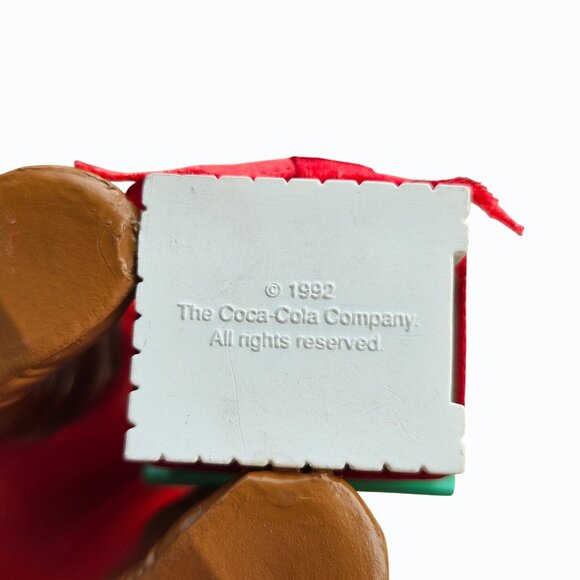 Vtg 1993 Hallmark Coca-Cola Colab Keepsake Ornament Playful Pals Santa & Poodle - Picture 6 of 11